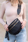 **MORE COLORS** Street Sleek Double Zip Crossbody Bag