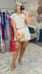 Amalfi Coast Embroidered Linen Short Set