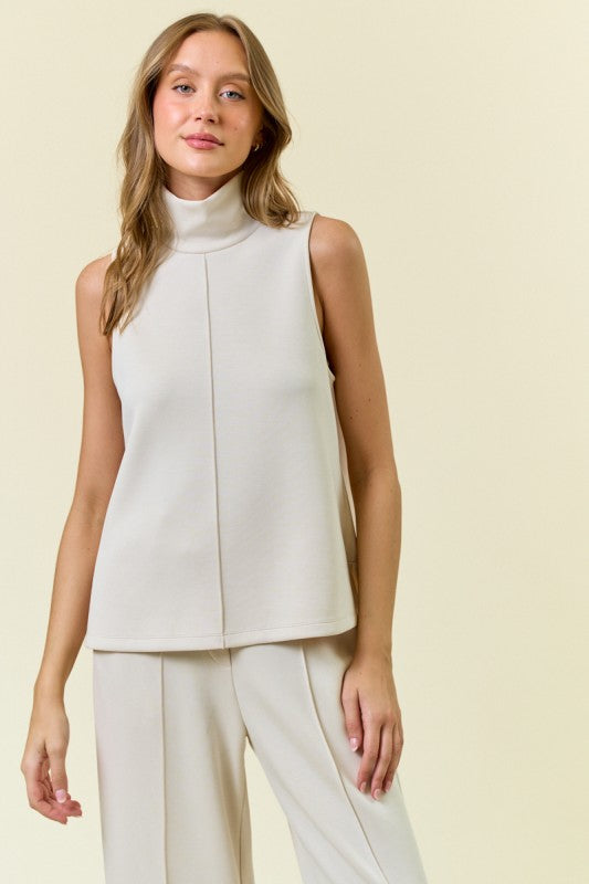 Effortless Edit Brushed Modal Scuba Top