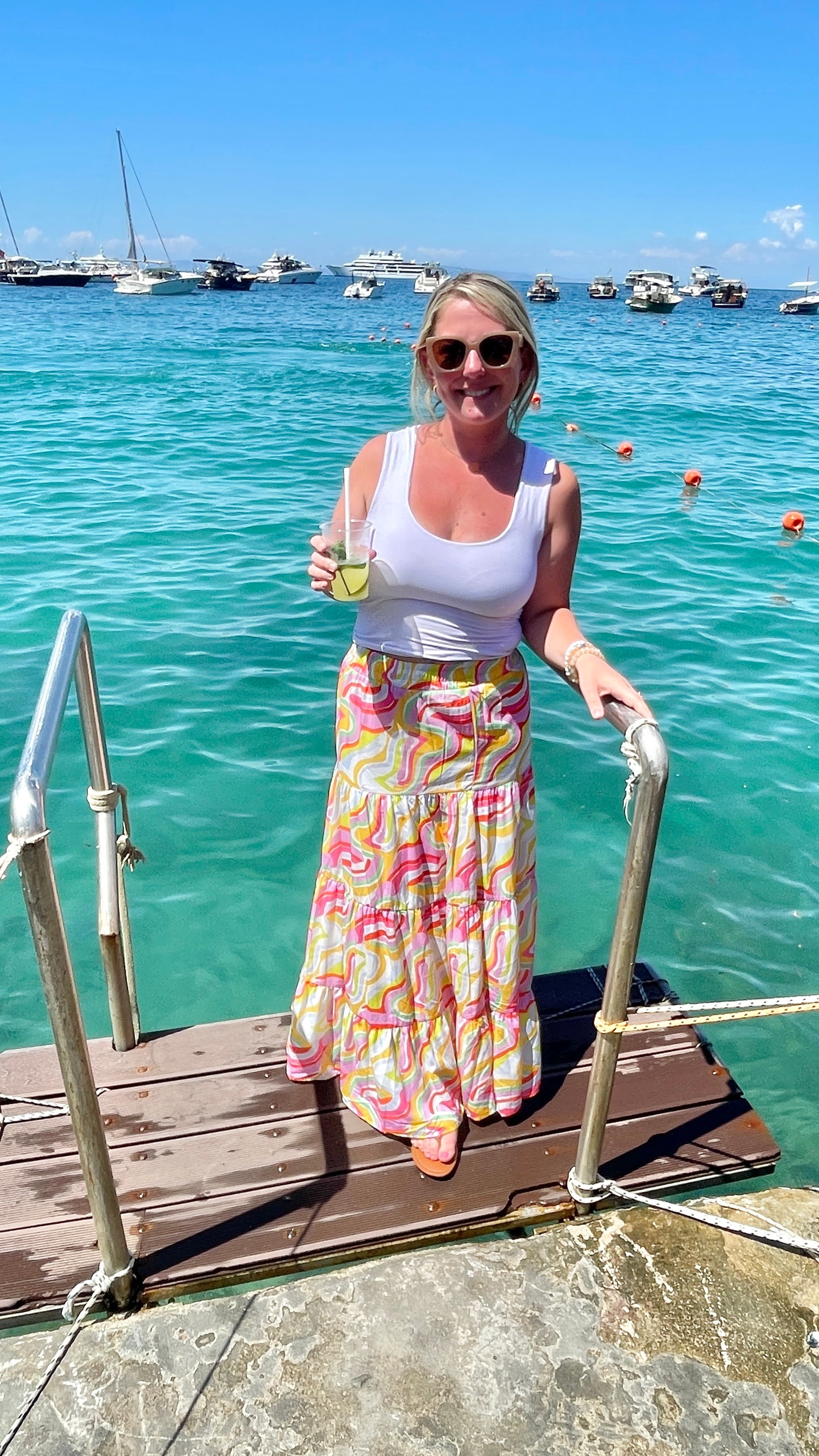 Happy Days Tiered Maxi Skirt