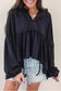 Ruffle Flounce Hooded Top