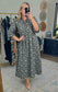 Sunday at the Manor Floral Jacquard Midi Dress