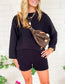 **MORE COLORS** Quilted Short Lounge Set