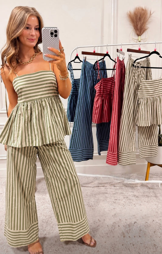 Line & Dandy Stripe Top