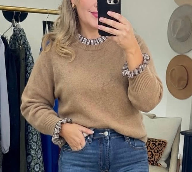 **MORE COLORS** For The Frill Ruffle Hem Knit Top