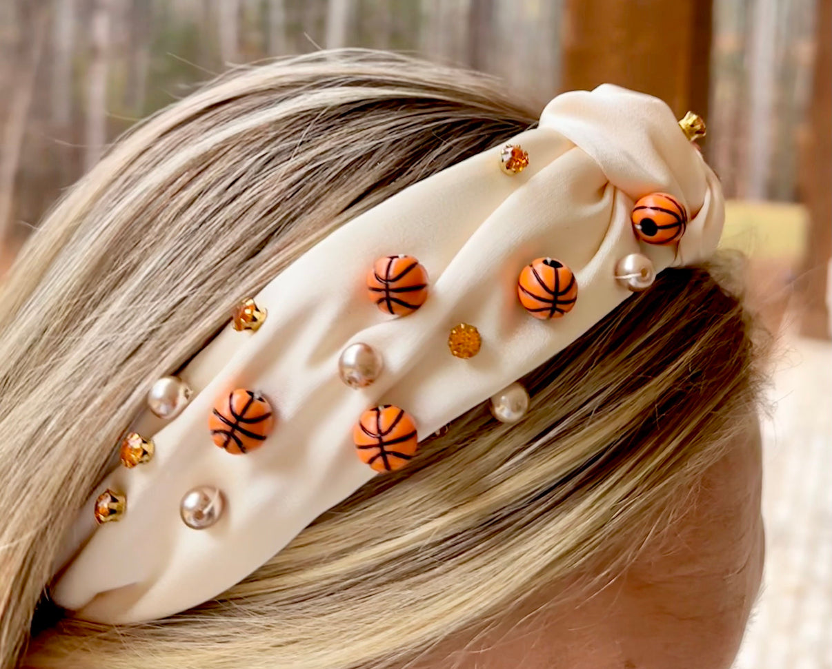 Queen of the Court Basketball Knot Headband