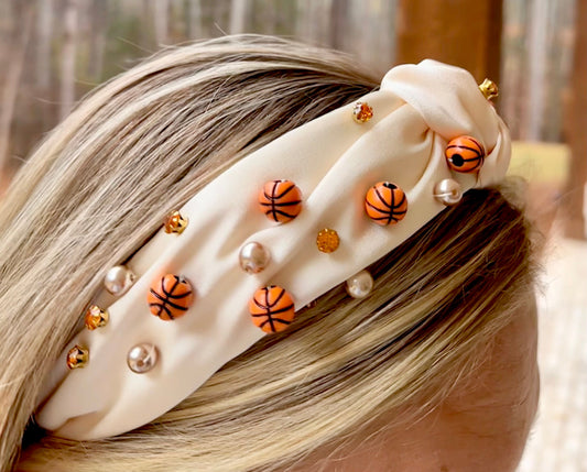 Queen of the Court Basketball Knot Headband