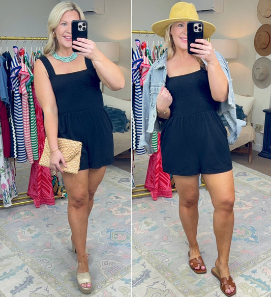 Ease of the Day Smocked Romper