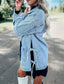 Main Character Tie Up Denim Shacket