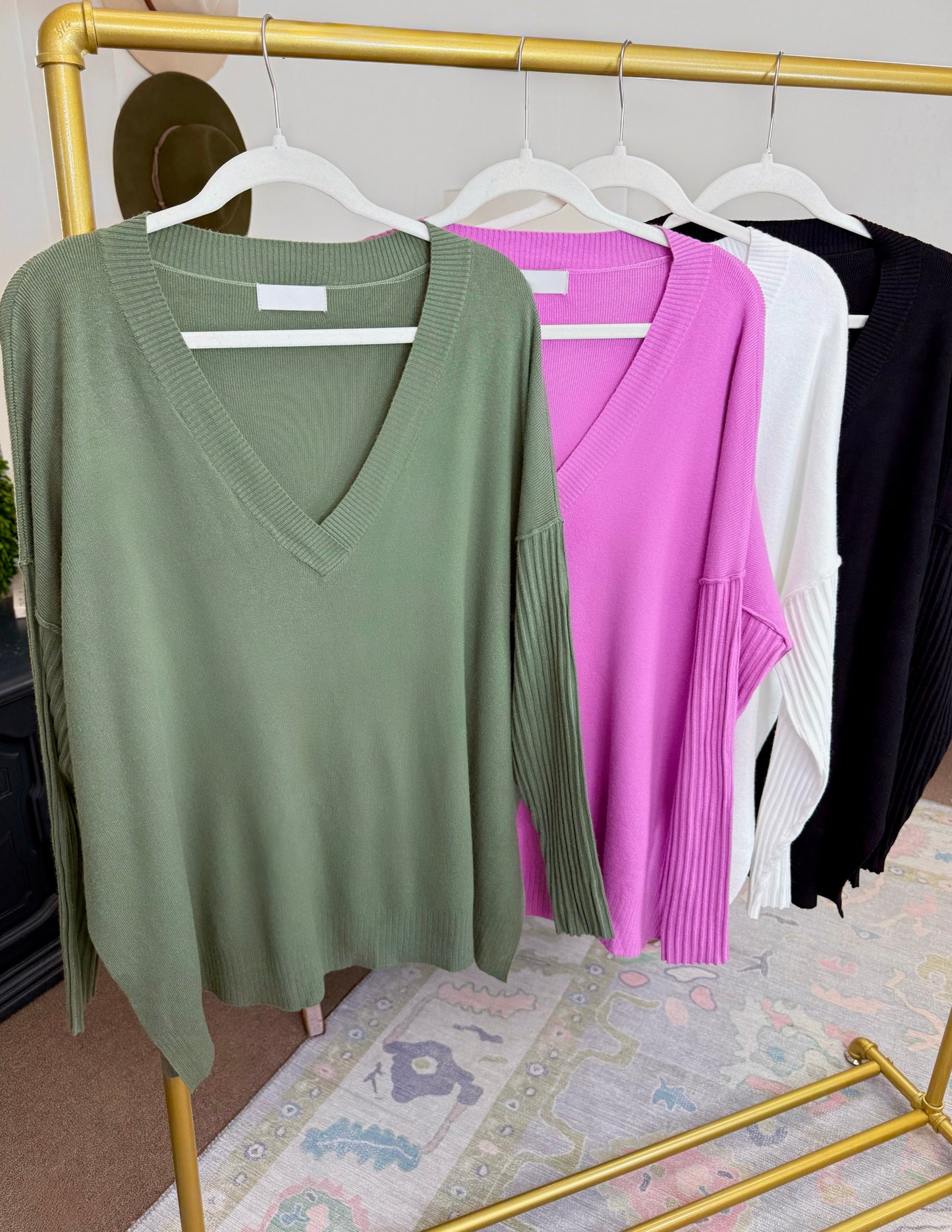 On Your Side Split Knit Tunic Top