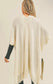 **MORE COLORS** Knit Fringe Ruana Wrap Cardigan