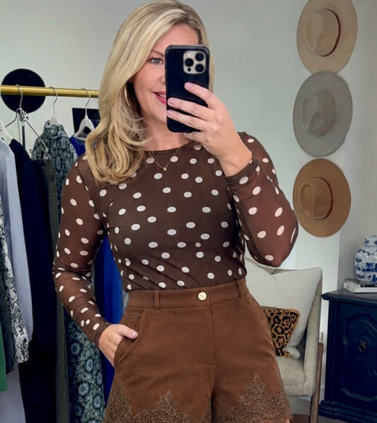 Hot Spot Polka Dot Top