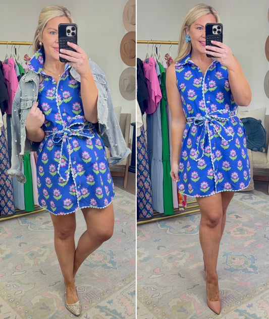 TCEC: Bloom Service Printed Ric-Rac Dress