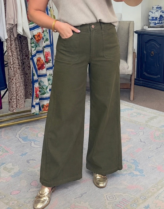 **MORE COLORS** ENTRO: Good Genes Wide Leg Denim