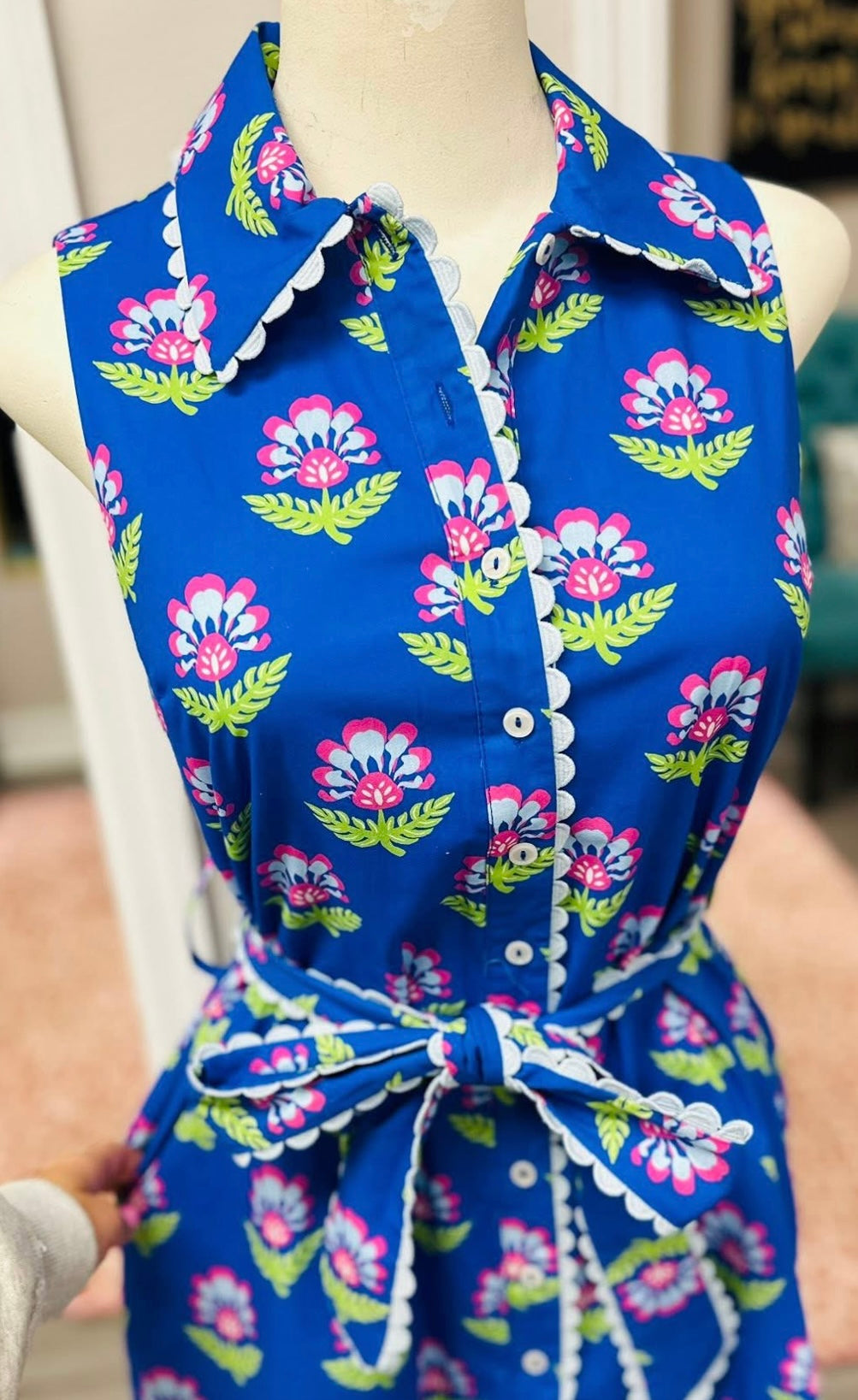 TCEC: Bloom Service Printed Ric-Rac Dress