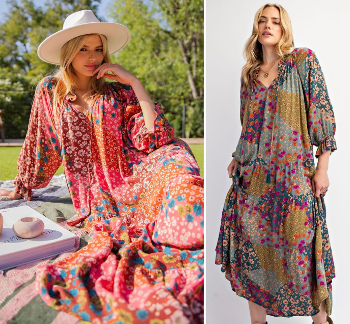 Dream Weaver Printed Maxi Dress