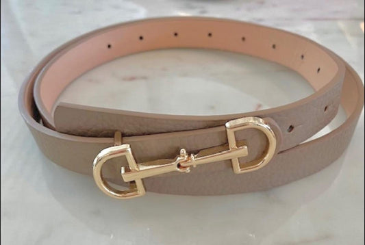 **MORE COLORS** Back in the Saddle Pebbled Horsebit Belt