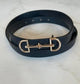 **MORE COLORS** Back in the Saddle Pebbled Horsebit Belt