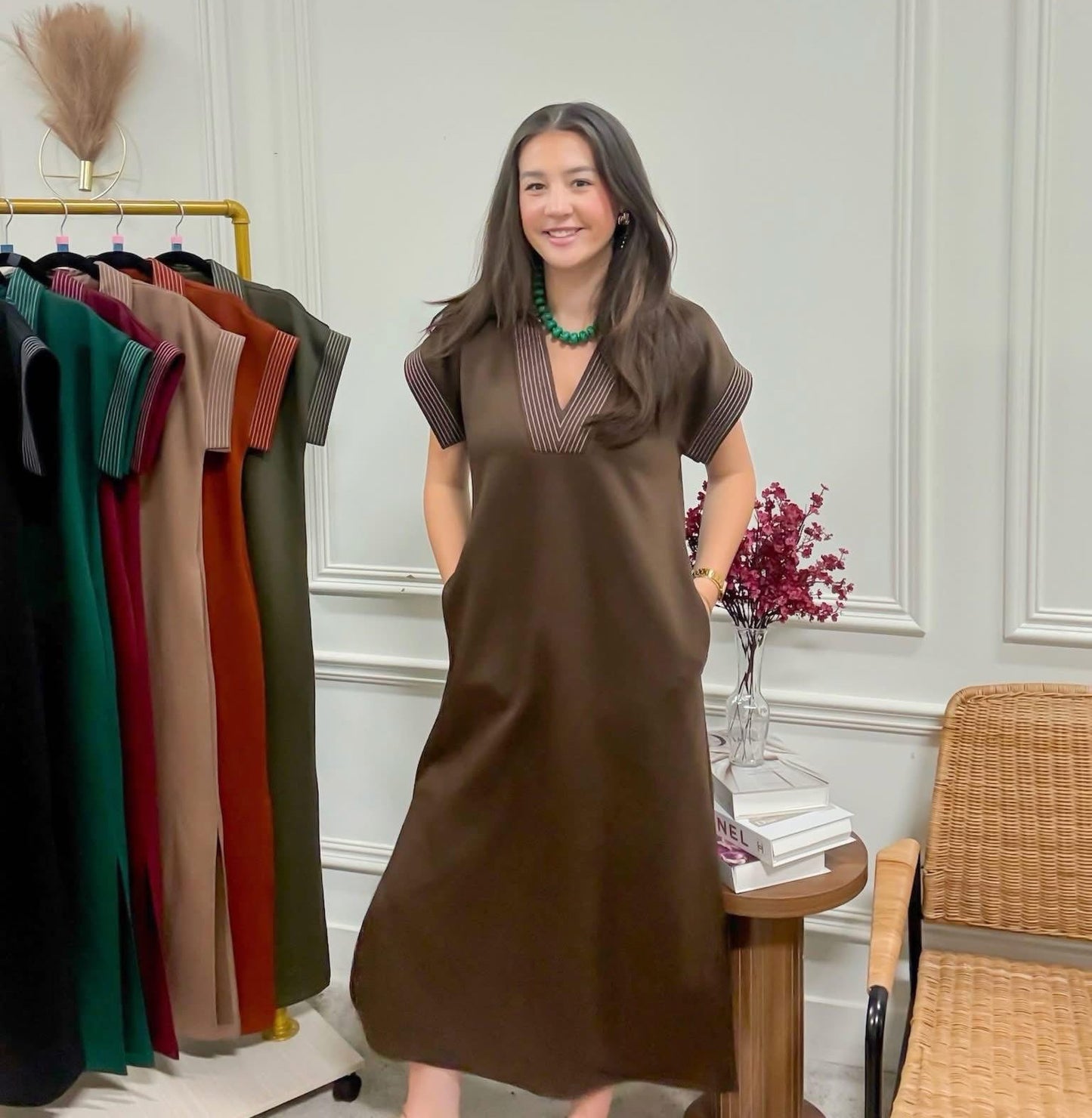 **MORE COLORS** Miss Mainstay Scuba Midi Dress