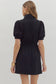 Taking Chances Puff Sleeve Mini Dress