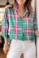Rustic Charm Plaid Tunic Top