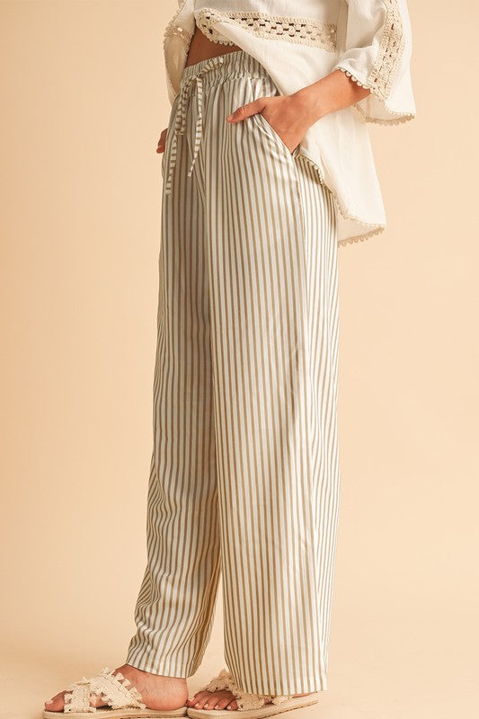 ✨RESTOCK✨ A Fine Line Wide Leg Stripe Pants