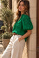 **MORE COLORS** Floral Eyelet Puff Sleeve Blouse