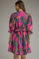 Abstract in Awe Watercolor Print Dress
