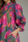 Abstract in Awe Watercolor Print Dress
