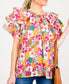 ENTRO: Precious Petals Watercolor Blouse