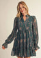 Teal Me a Secret Tiered Dress