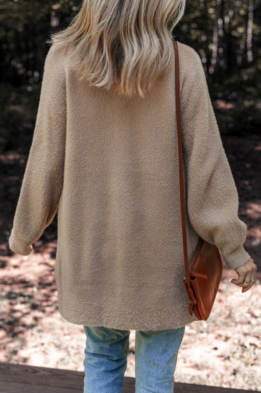 See You Layer Mohair Button Up Cardigan