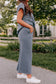 **MORE COLORS** Quilted Cropped Pant Lounge Set