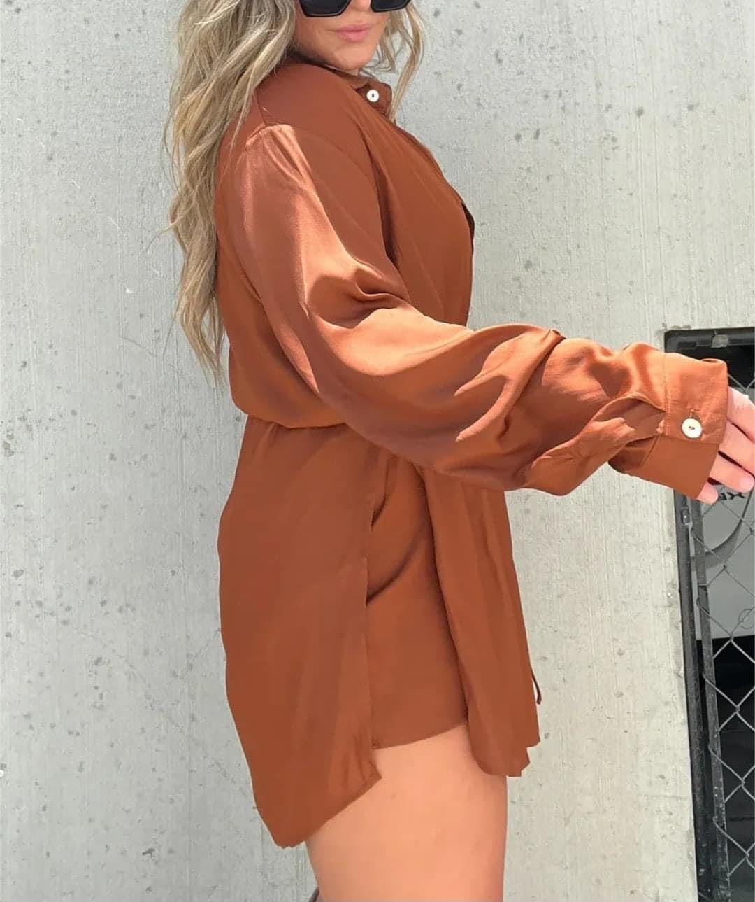*MORE COLORS* Party On Romper Shirt Dress