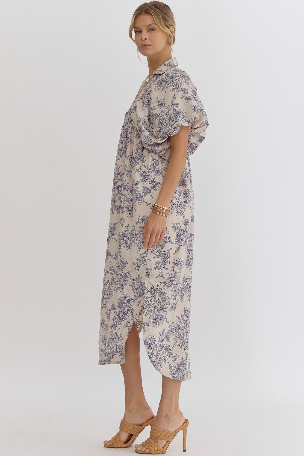Oui Oui Toile Maxi Dress