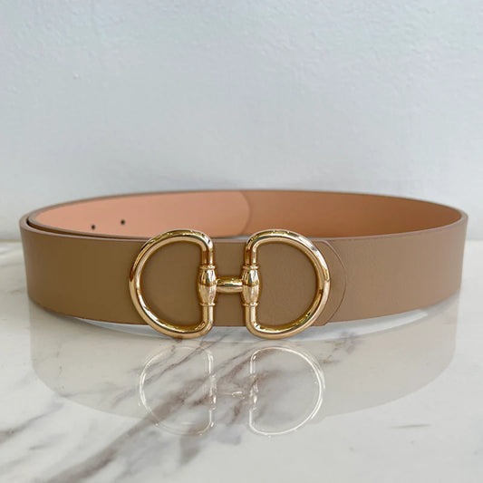 **MORE COLORS** Giddy Up Pebbled Horsebit Belt