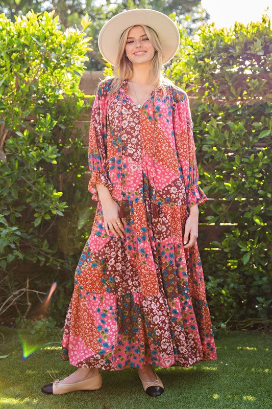 Dream Weaver Printed Maxi Dress