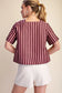 First Impression Colorblock Stripe Blouse