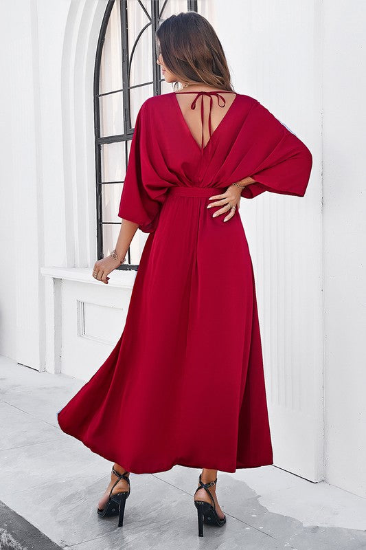 **MORE COLORS** Evening Elegance Batwing Dress