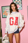 Georgia Reversible Mock Neck Sweatshirt