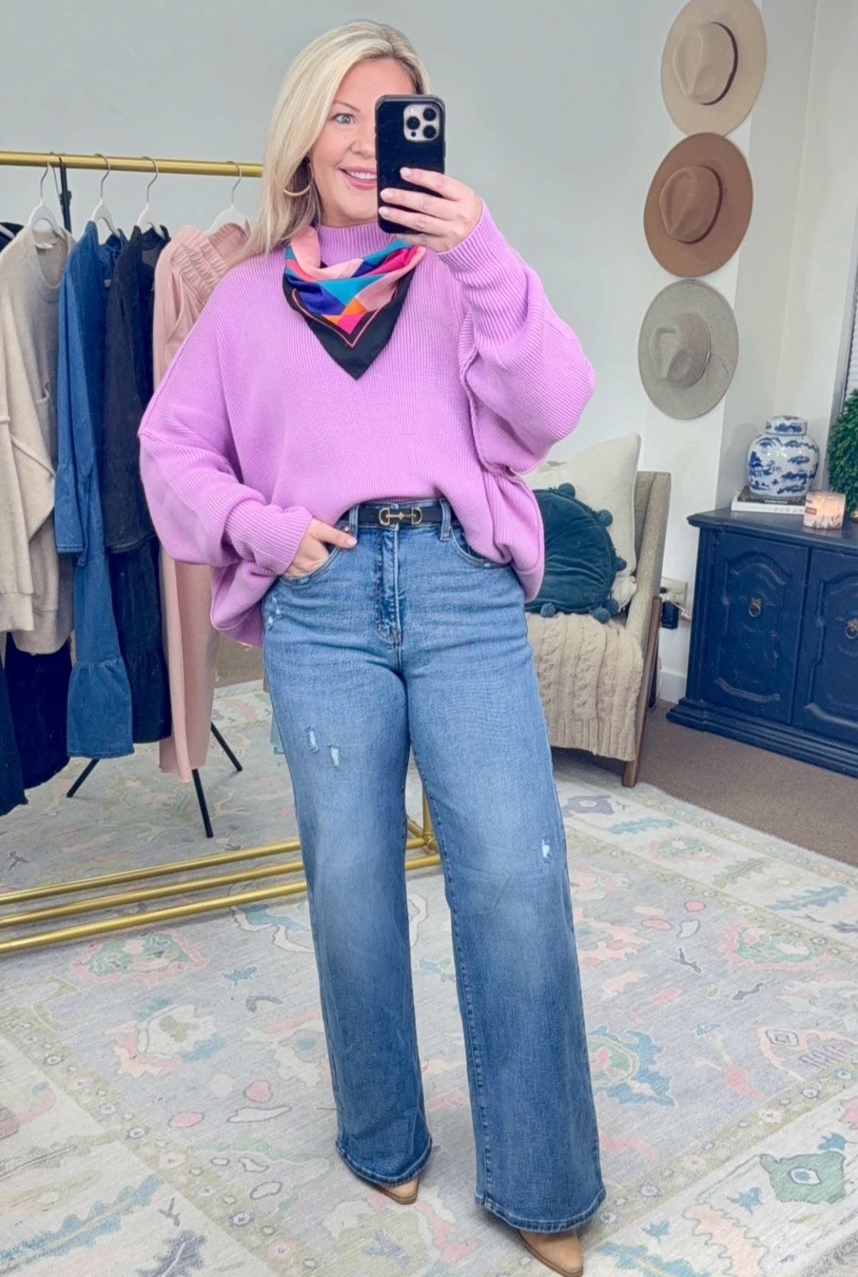**MORE COLORS** Back in the Saddle Pebbled Horsebit Belt
