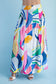 Color Theory Abstract Midi Skirt