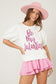 Be My Valentine Sequin Puff Sleeve Top