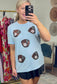 Catch Heat Sequin Baseball Mitt Tee