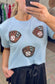 Catch Heat Sequin Baseball Mitt Tee