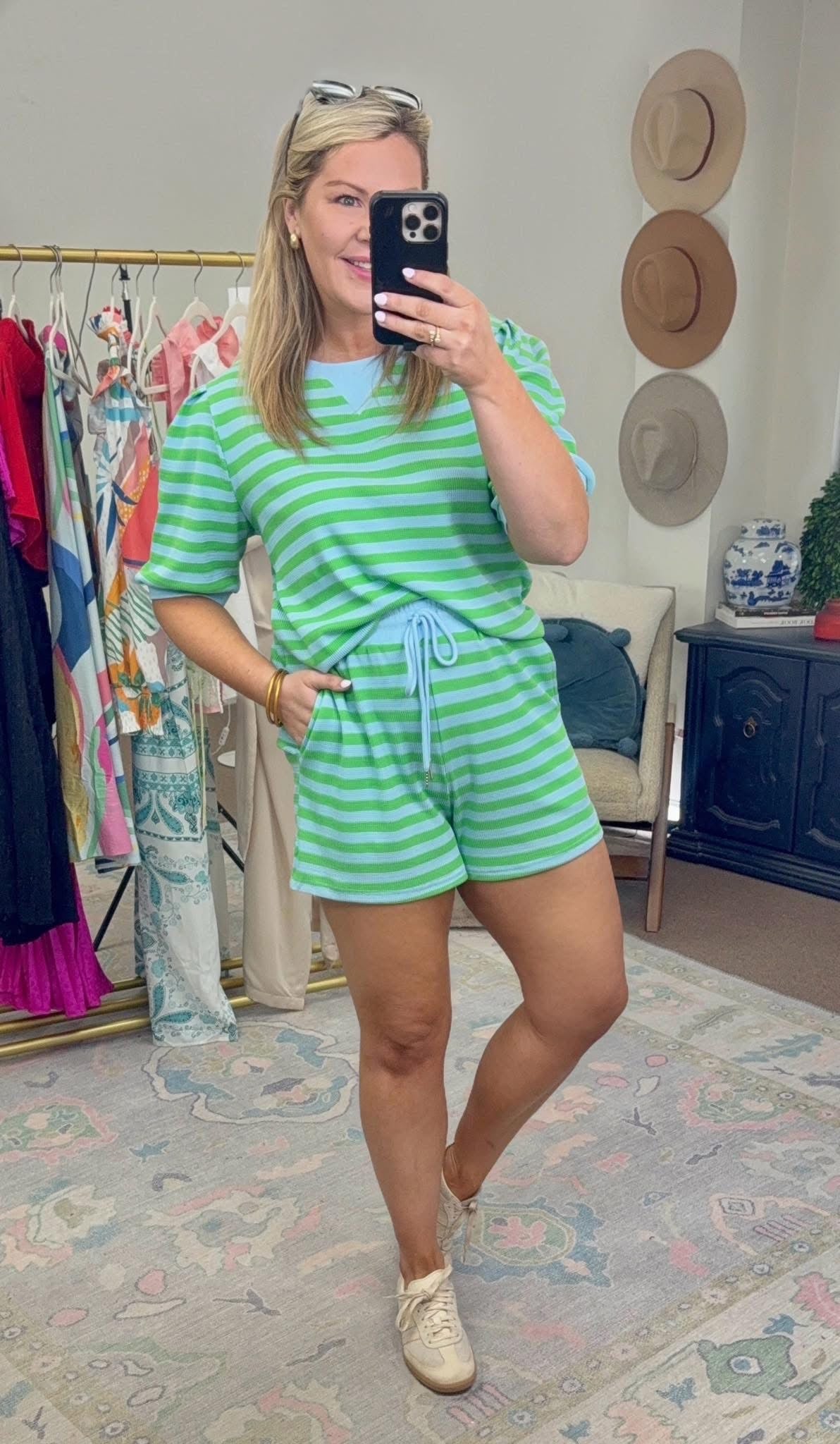 **MORE COLORS** Cozy Cure Puff Sleeve Short Set