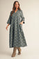 Sunday at the Manor Floral Jacquard Midi Dress