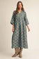 Sunday at the Manor Floral Jacquard Midi Dress