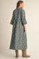 Sunday at the Manor Floral Jacquard Midi Dress