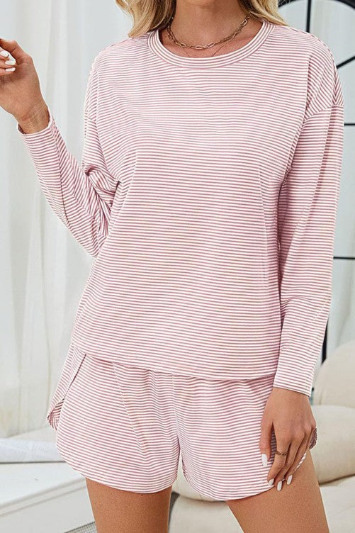 **MORE COLORS** Slumber Slay Stripe Knit Set
